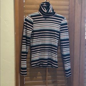 Stripped Turtleneck